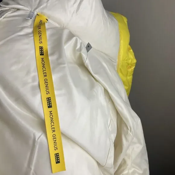 NWT MONCLER GENIUS X 2 MONCLER 1952 Dervox Jacket Yellow Men Size 4 (XL) - Picture 11 of 14